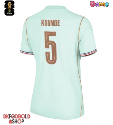 Frankrig Jules Kounde #5 Udebanetrøje Dame VM 2026 Kort ærmer